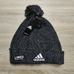 New Adidas men's lined beanie